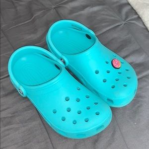 Pool Blue Crocs - optional jibbit